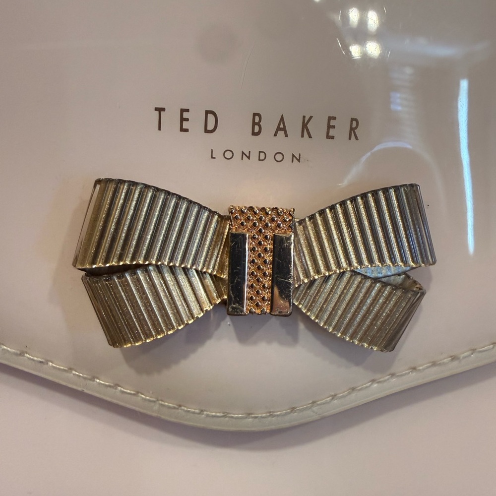 Ted Baker Pink Clutch Bag with bow - Picture 3 of 9